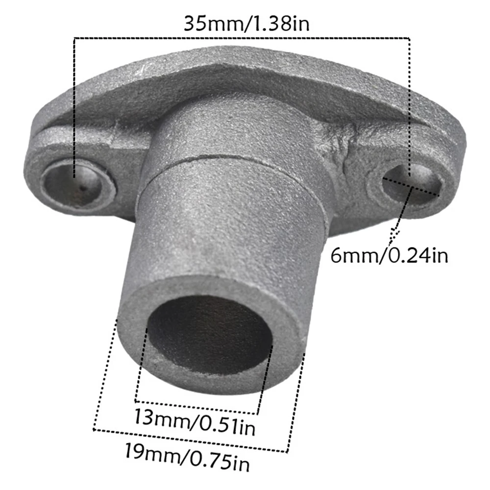 TDPRO 49/60/80cc Inlet Pipe Intake Manifold 12mm Fuel Inlet Intake Manifold For 2 Stroke Motorized Bicycle chopper Pocket Bike