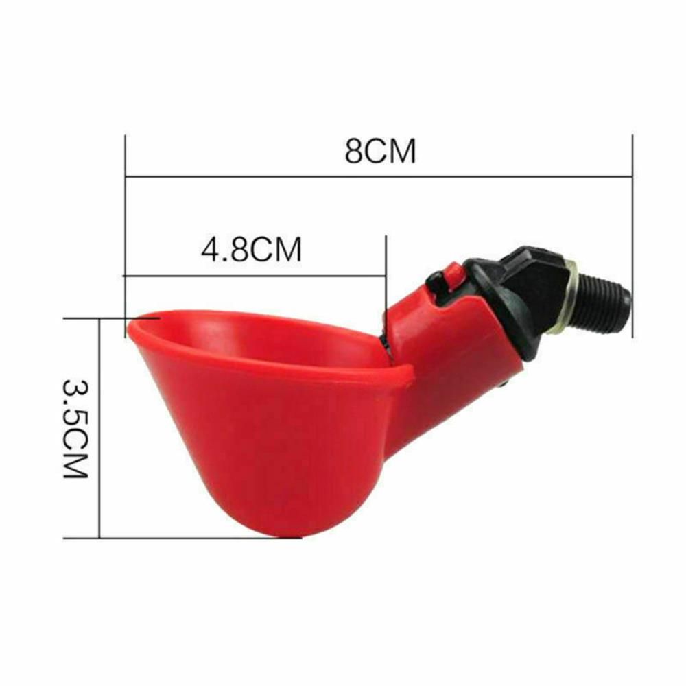 10/20 Pcs Poultry Water Drinking Cups Chicken Hen Plastic Automatic Drinker Farm Bird Chicken Coop Feed Fowl Bowl