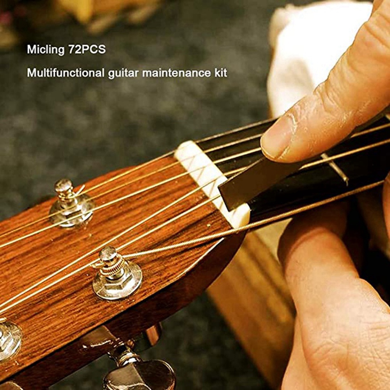 Guitar Repair Kit Parts With 72 Parts-Professional Guitar Repair Kit And Accessories-For Electronic Guitars, Ukulele, Banjo