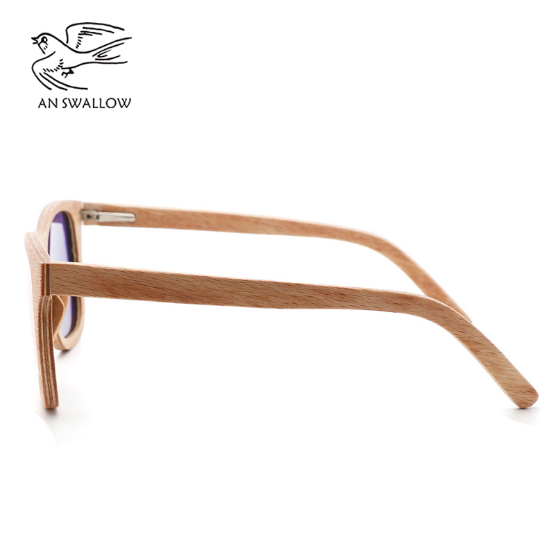 AN SWALLOW Retro Wooden Sunglasses Trendy People Sell High-end Pure Handmade Ladies'Classic Wooden Polarized TAC Sunglasses