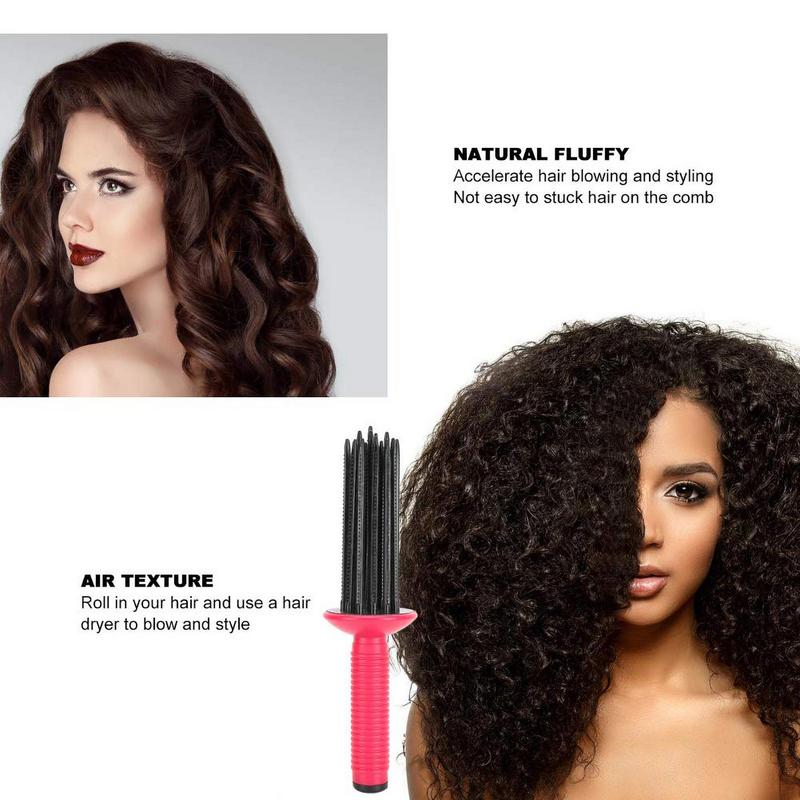Innovative Comb Round Does Not Hurt Hair Fluffy Curling Make Up Brush Roller Roll Comb Hairdressing Tool
