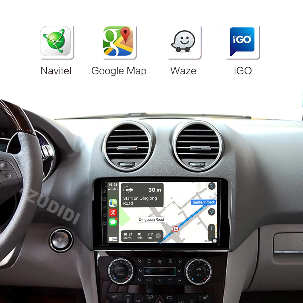 8G+128G Car Stereo 2 DIN Android carRadio For Mercedes Benz ML GL W164 ML350 ML500 GL320 X164 ML280 GL350 GL450 Auto Audio