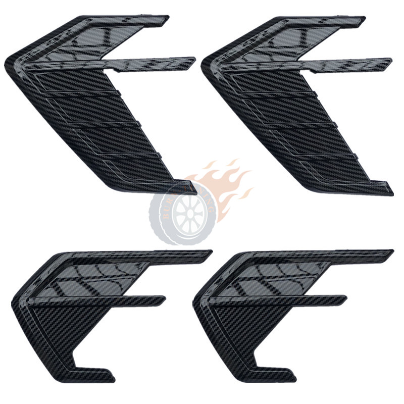 Glossy Black ABS Air Vent Sticker For Audi A4 A5 A7 S7 RS7 Sportback A6 S6 RS6 Avant Allroad 2019-2021 Body Kits Car Side Trim