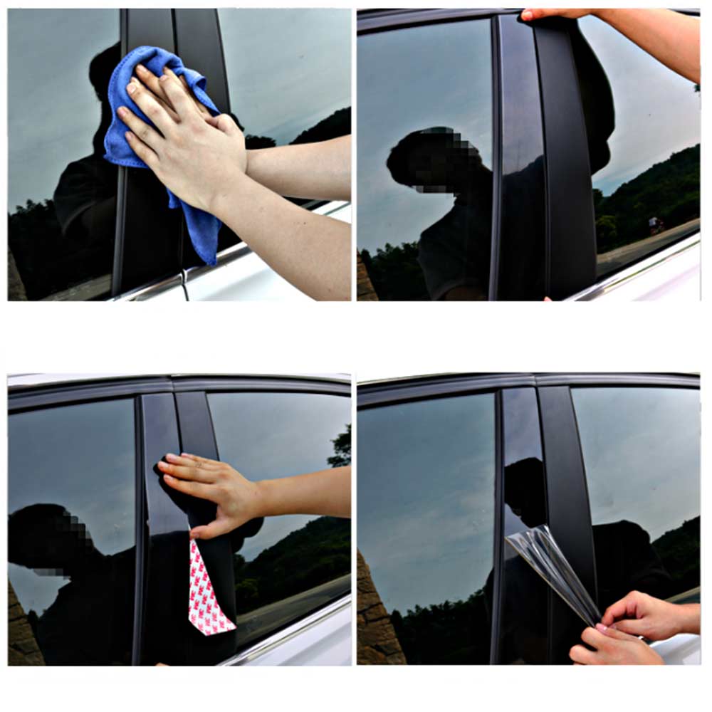 10pcs/Set Car Door Window BC Pillar Posts Center Trim Cover Stickers For Mazda CX-5 CX5 2011-2019 Auto Exterior accessories