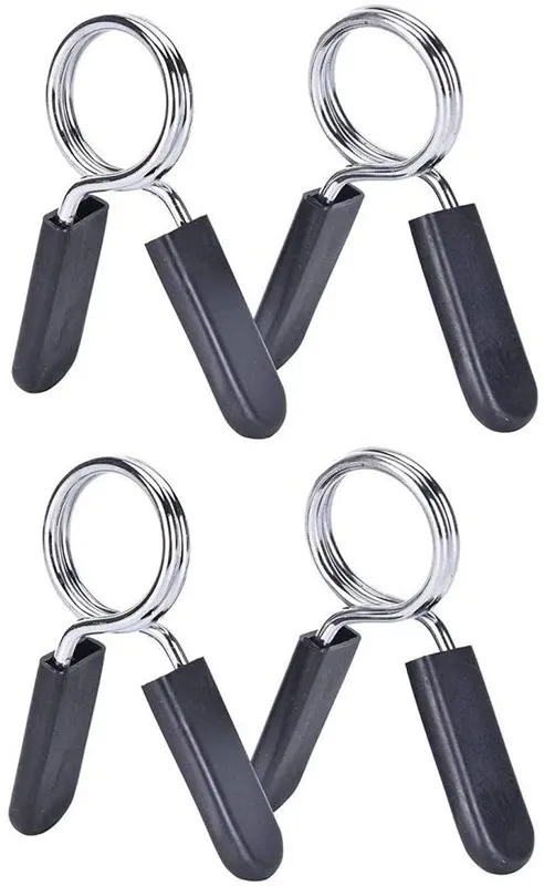 1 Pair 25/28/30 mm Barbell Clamp Spring Collar Clips Gym Weight Dumbbell Lock Standard Lifting Kit