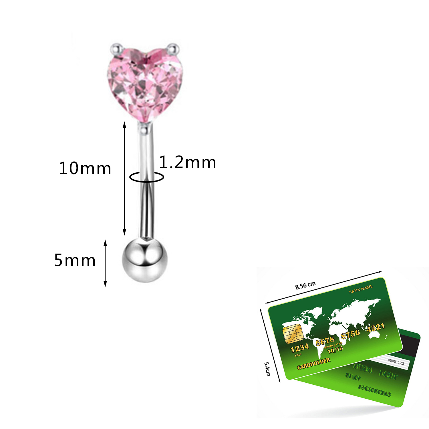 Heart Eyebrow Piercing Set Crystal Curved Barbell Piercing Flower Rook Earring Bulk Star Eyebrow Ring Color Earring