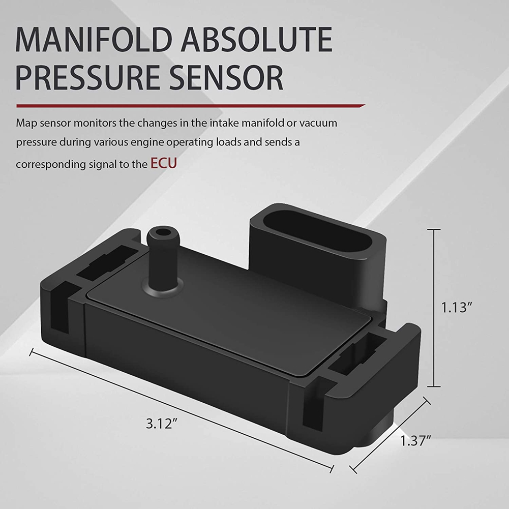 2PCS Car Pressure Sensor Manifold Absolute Pressure Sensor 16137039 16017460 For Jeep Chevrolet Chrysler Cadillac GMC Parts