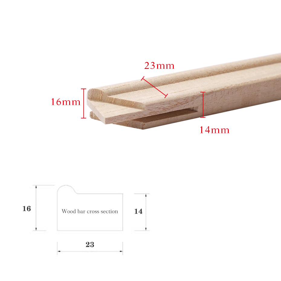 Wooden Picture 30x40 40x60 50x70cm Natural Wood Wall Frame Stretcher Oil Diamond Painting Photo Frames Living Room Decor H260306