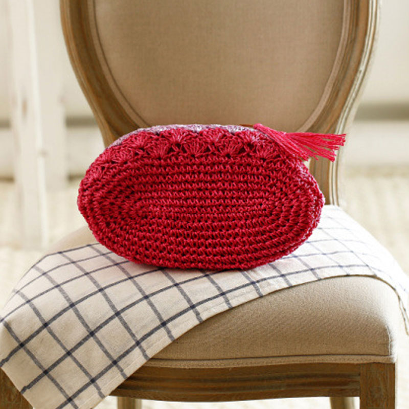 YoReAi 2022 New Bohemian Straw Bags for Women Wavy stripes Beach Handbags Summer Rattan Shoulder Bags Handmade Knitted Travel