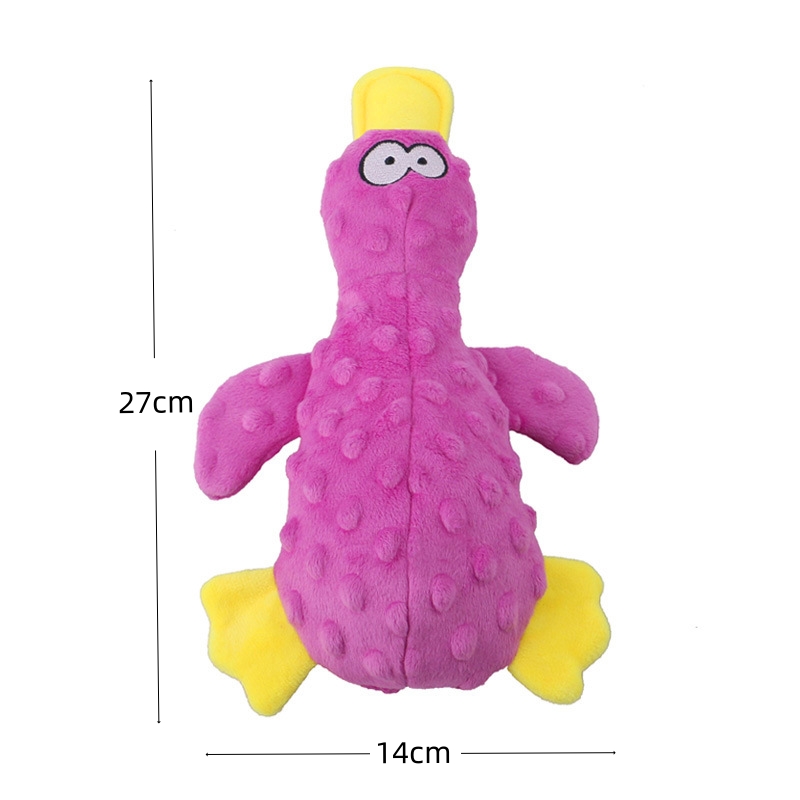 Pet toys Plush Duck Dog Toys Pet Interactive Molar Teeth Cleaning Squeak Toy Cute Animal Modeling Doll Toys for Dog Puppy Dog Supplies e8c