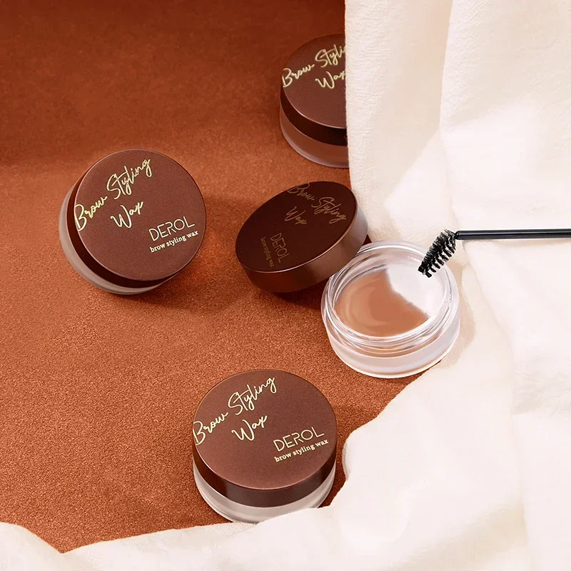 Waterproof Eyebrow Styling Wax Makeup Quick-drying Lasting Brow Pomade Setting Natural Transparent Stereo Wild Eyebrow Gel Soap