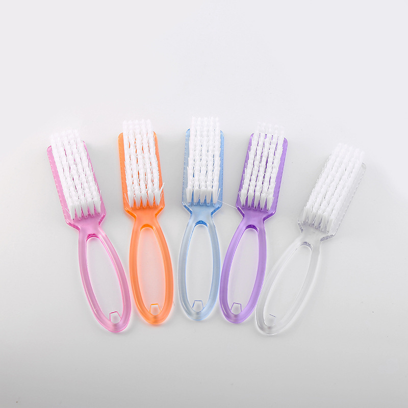 Handle Grip Nail Brush Cleaner Fingernail Scrub Hand Cleaning Brushes Soft Stiff Bristles Scrubber Manicure Tool Foot Toes Care