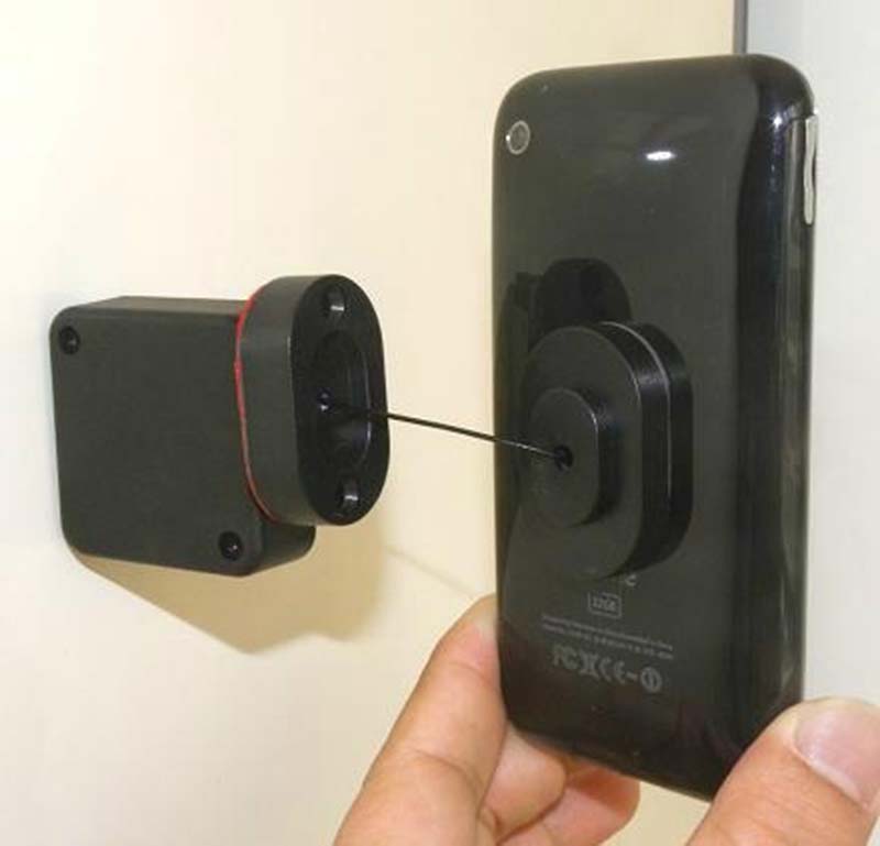 10pcs/lot Magnet Mounted mobile Cell Phone security display Pull Box Recoiler for retail store or supermarket exhibition