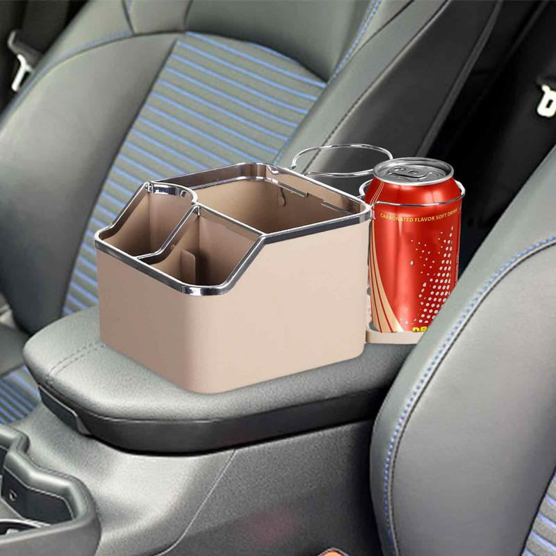Car Armrest Storage Box Car Console Containers A Great Gift To Place Mobile Phones Tissue Boxes Black And Coffee With 2