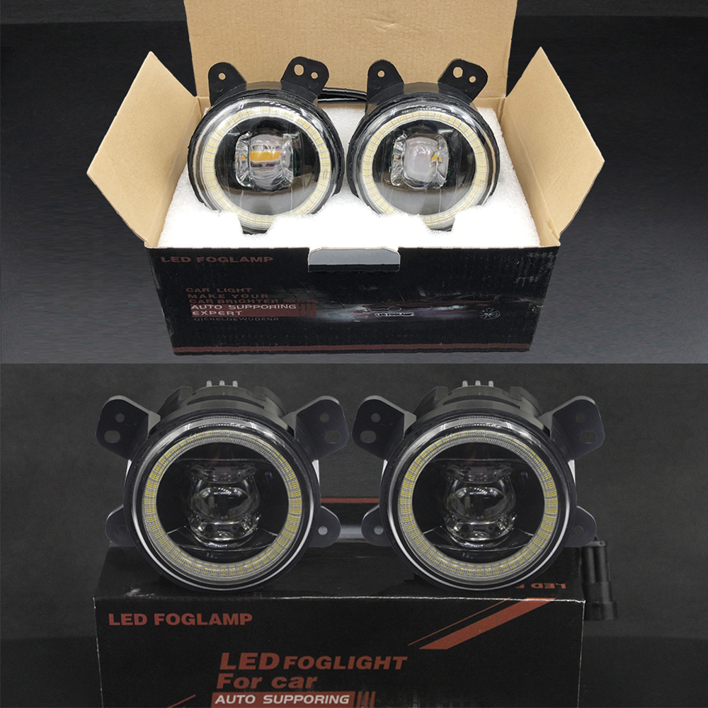 2 X Car Fog Light Assembly LED Angel Eye Fog Daytime Lamp DRL For Chrysler 300 2005-2010 (Only Fit Touring or Limited Models)