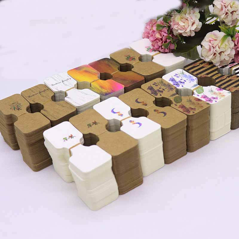 New 50pcs/lot 3.5*9cm jewelry Necklace Card Pendant/Hair Clip accessories DIY Necklace Card headband package tag card