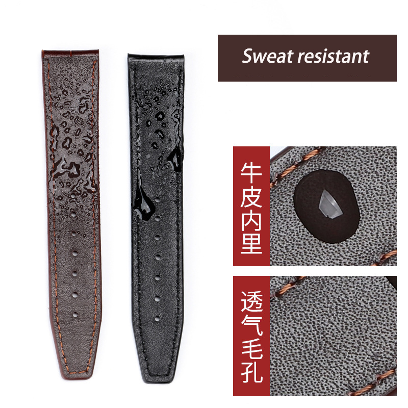 Cowhide Watchband For IWC PILOT'S WATCHES PORTOFINO PORTUGIESER Watch Straps 20mm 21mm 22mm Universal Wristband Belt Accessories