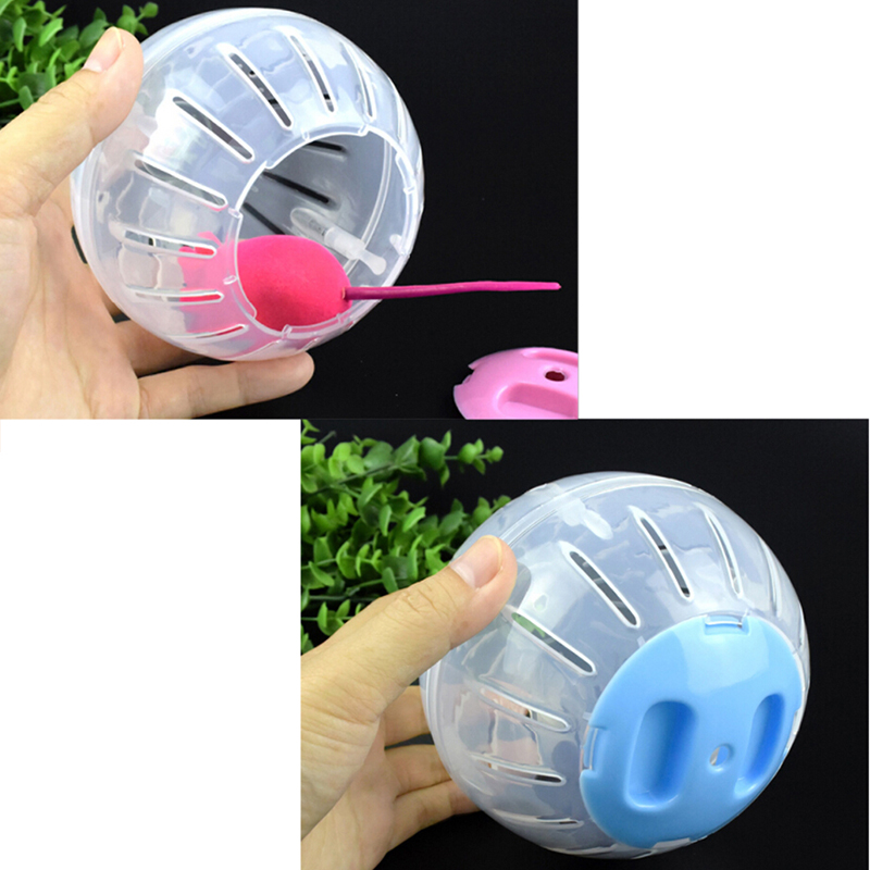 1pcs Breathable Clear Ball Without Bracket Hamster Pets Product Small Running Ball 2Colors Plastic Fit For Small Pets Toy