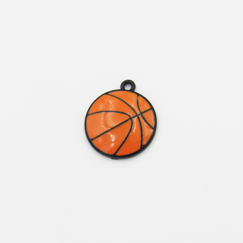 Wholesale 21mm 30pcs/bag Full Enamel Basketball, Volleyball, Football, Rugby, Tennis,Baseball Small Charms /Pendants