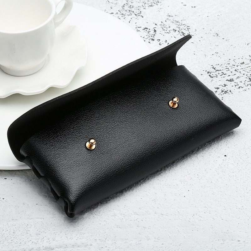 Luxury Leather Sunglasses Case Retro Hard Cover Glasses Case For Women Eyeglasses Box Case For Glasses Eyewear Accessories