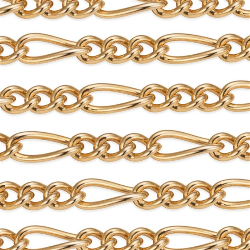 Real 14K Gold Filled Figaro Chain 1.5MM Chain Necklace Gold jewelry Minimalist Gold Filled Chain DIY Jewelry