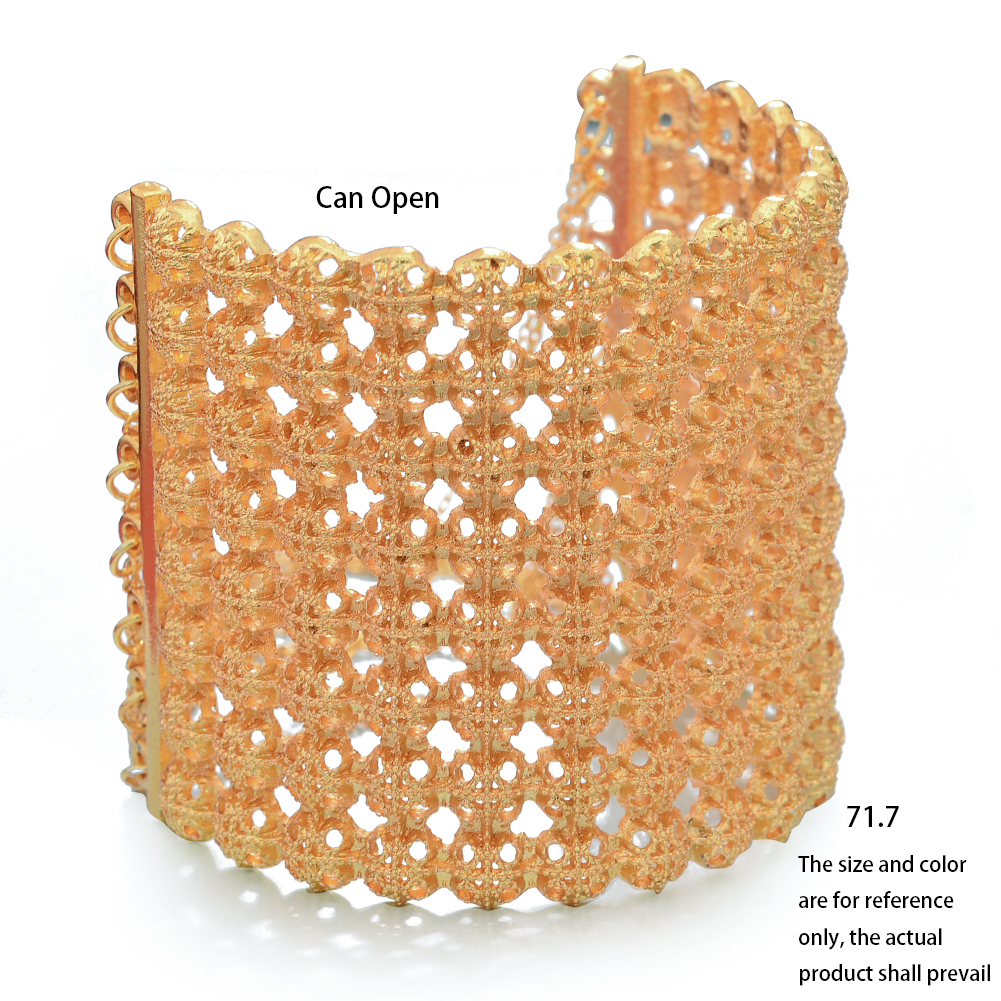 Dubai Luxury 24k Gold Color Bangles For Women Anniversary Wedding Gifts African India Femme Jewelry Bangle Wholesale