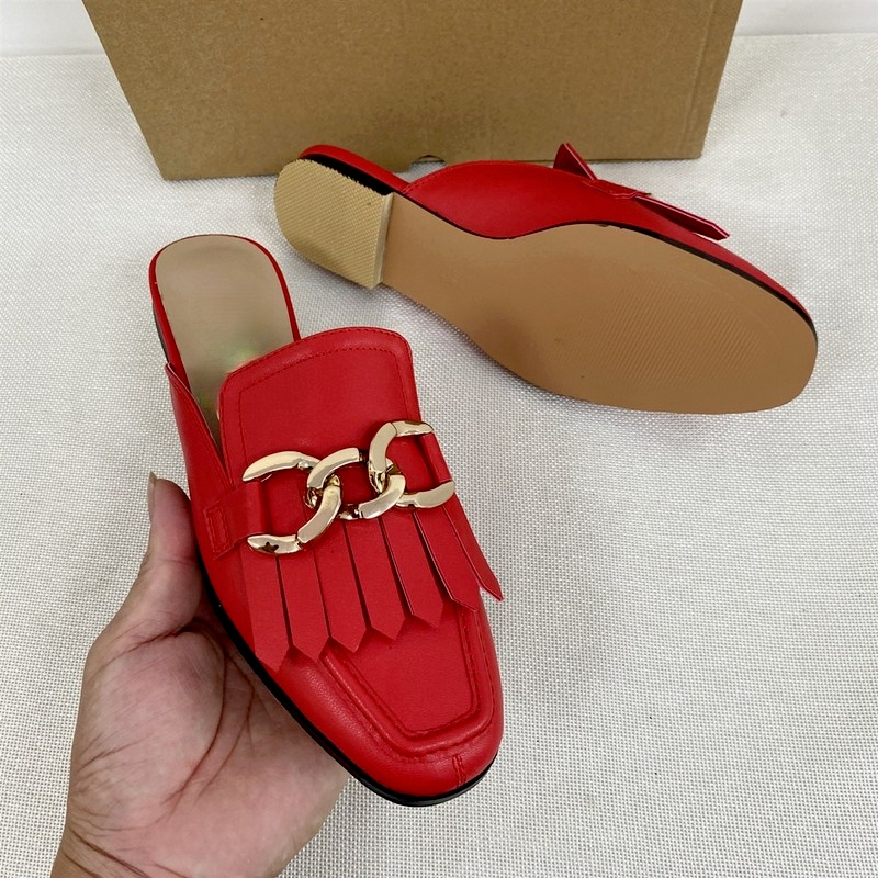 Women's Shoes Trend Summer Ladies Mules Casual Solid Color Flat-heel Comfortable Woman Flip Flops Outdoor Ladies Slide Slippers