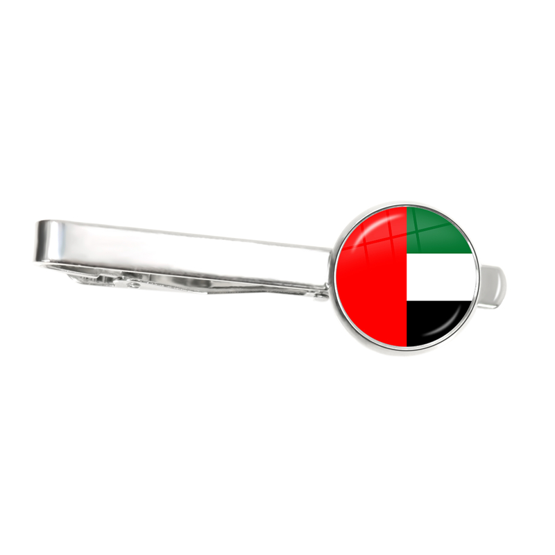Malta Zambia Zimbabwe Latvia Armenia Azerbaijan Saudi Arabia UAE Morocco National Flag Tie Clip Ornament for Male Gentleman