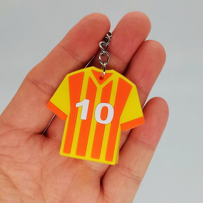 12 Pcs Soccer Keychains Key Ring Mini Soccer Ball Jersey Sneakers Trophy Keychain Bulk Football Key Holder for Kids Boys