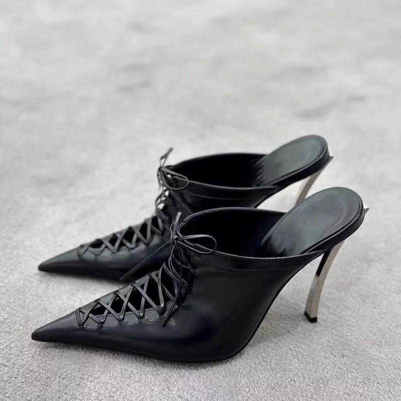 New Summer Cross-Strap Pointed Toe Pumps Fashion Sexy Stiletto High Heels Women Shoes Party Dress Sandalias De Las Mujeres 68