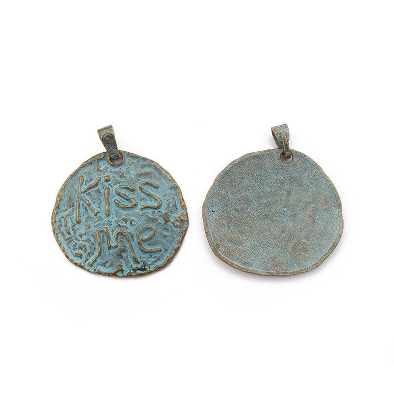 2pcs Vintage Patina Charms Antique Octopus/Swirl Spiral/Butterfly/Heart/Dragonfly Pendant For Necklace Jewelry Making