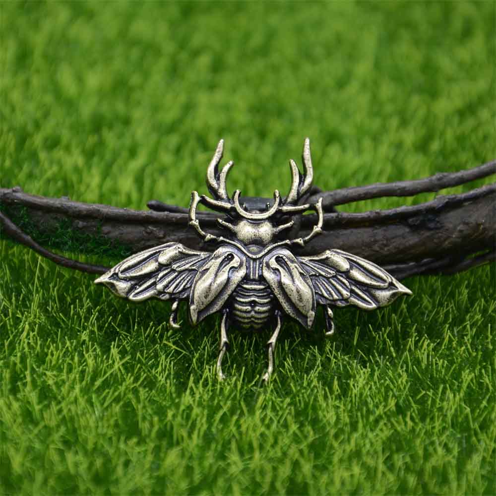 Gothic Insect Scarab Beetle Brooches For Women Men Goth Accessories Vintage Brooch Pin Dropshipping