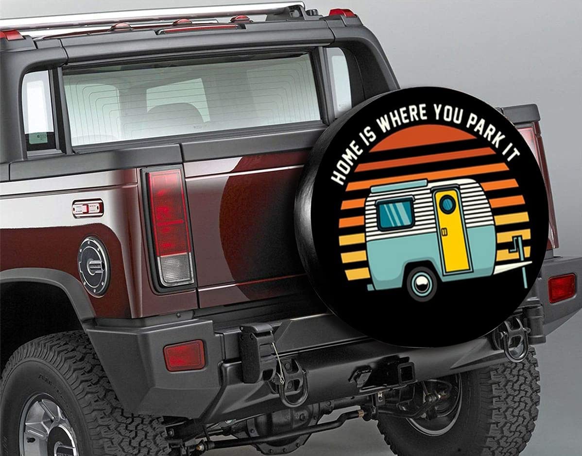 DSTARYZ Funny Campervan Spare Tire COVER CAR PVC Thickening Leather for Car, Trailer, RV, SUV, Truck and Many Veh