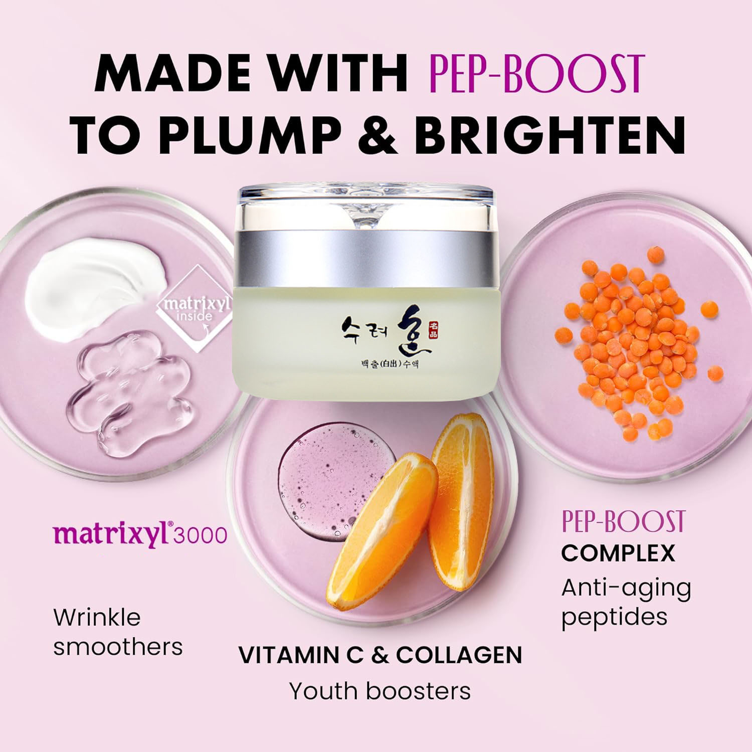 50g Collagen Anti Aging Face Cream With Peptide Complex Facial Wrinkle Day/Night Cream Face Moisturizer Korean Cosmetics