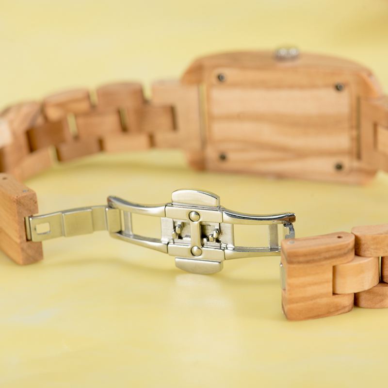 BOBO BIRD Wood Watches for Women Zebra Wood Quartz Ladies Watches Personalized Gift in Wood Box