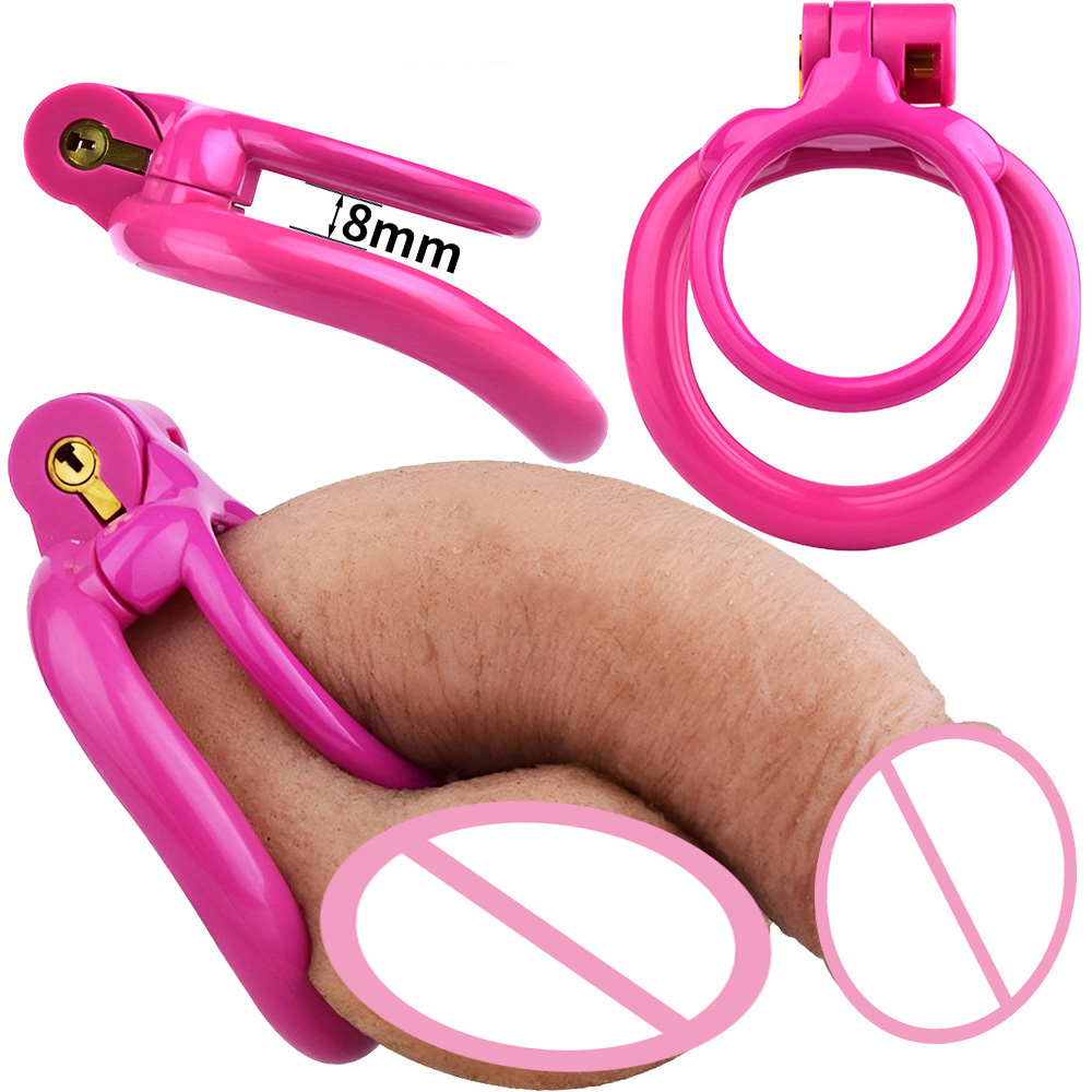 Bdsm Plastic Shaft Chastity Cage for Male Lightweight Cock Cage Device with 4Penis Rings Cock Ring Chastity Belt Sextoys for Men