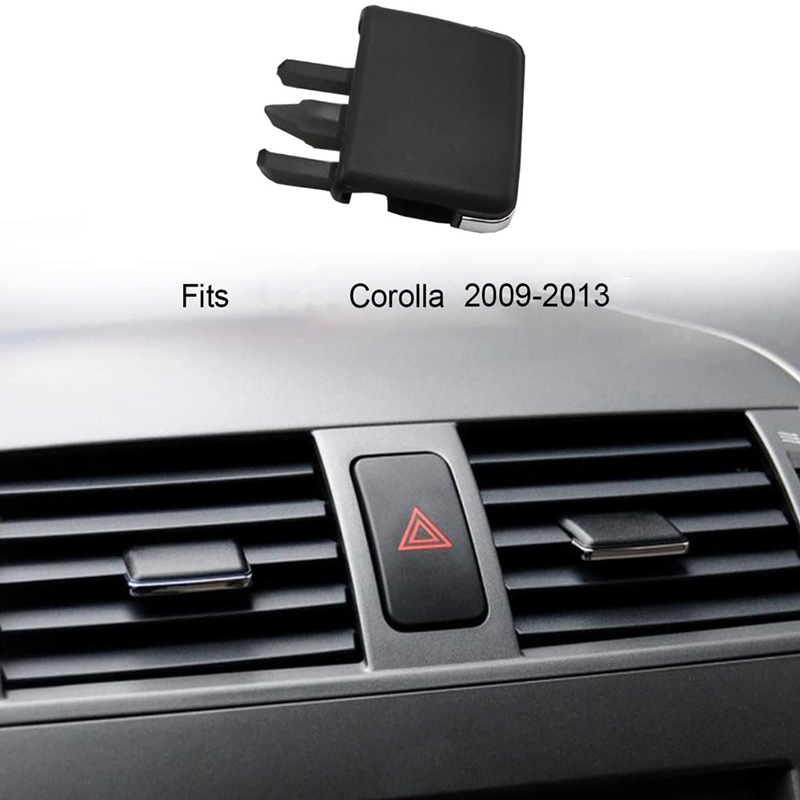 2X Front Center Side Air Vent Outlet Tab Clips, AC Vent Adjustment Buckle Repair Kit for Toyota Corolla 2009-2013