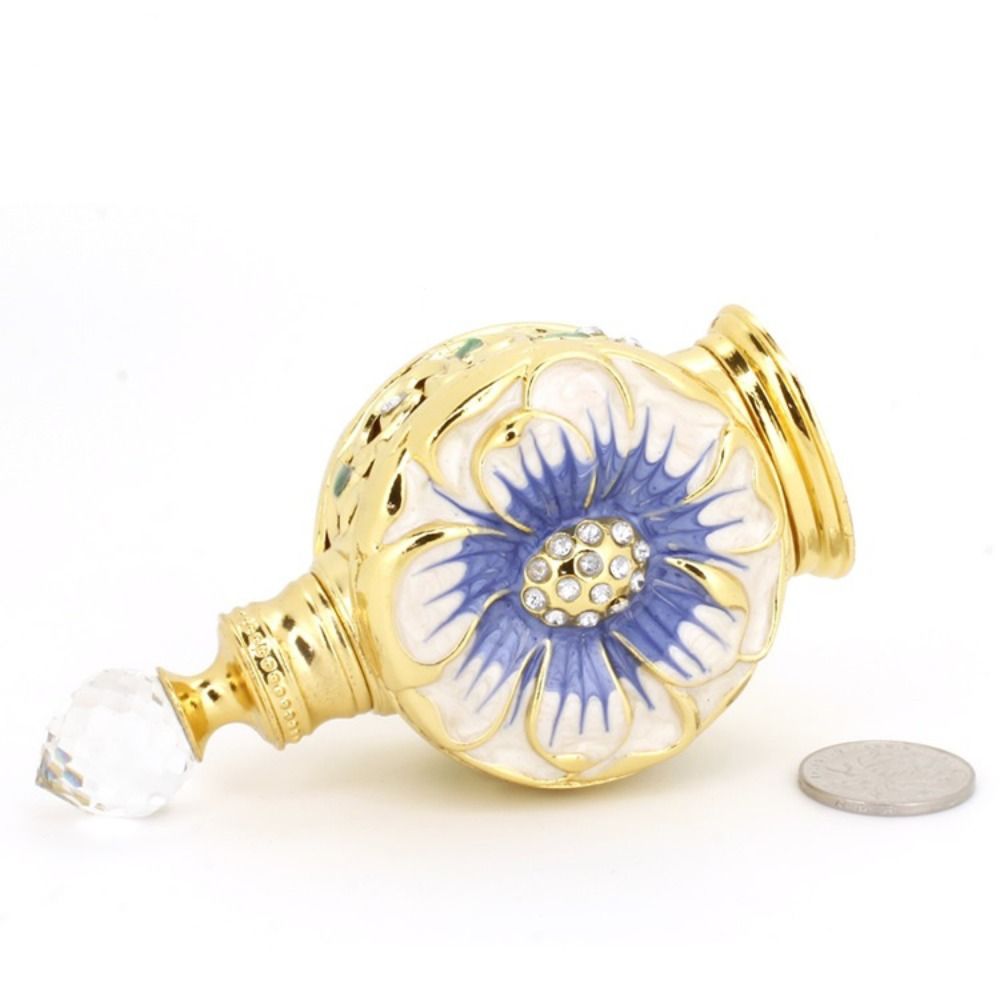 Fragrance Bottle Crystal Desert Flower Perfume Bottle Refillable Bottle Empty Cosmetics Container Essential Oil Dropper Bottle