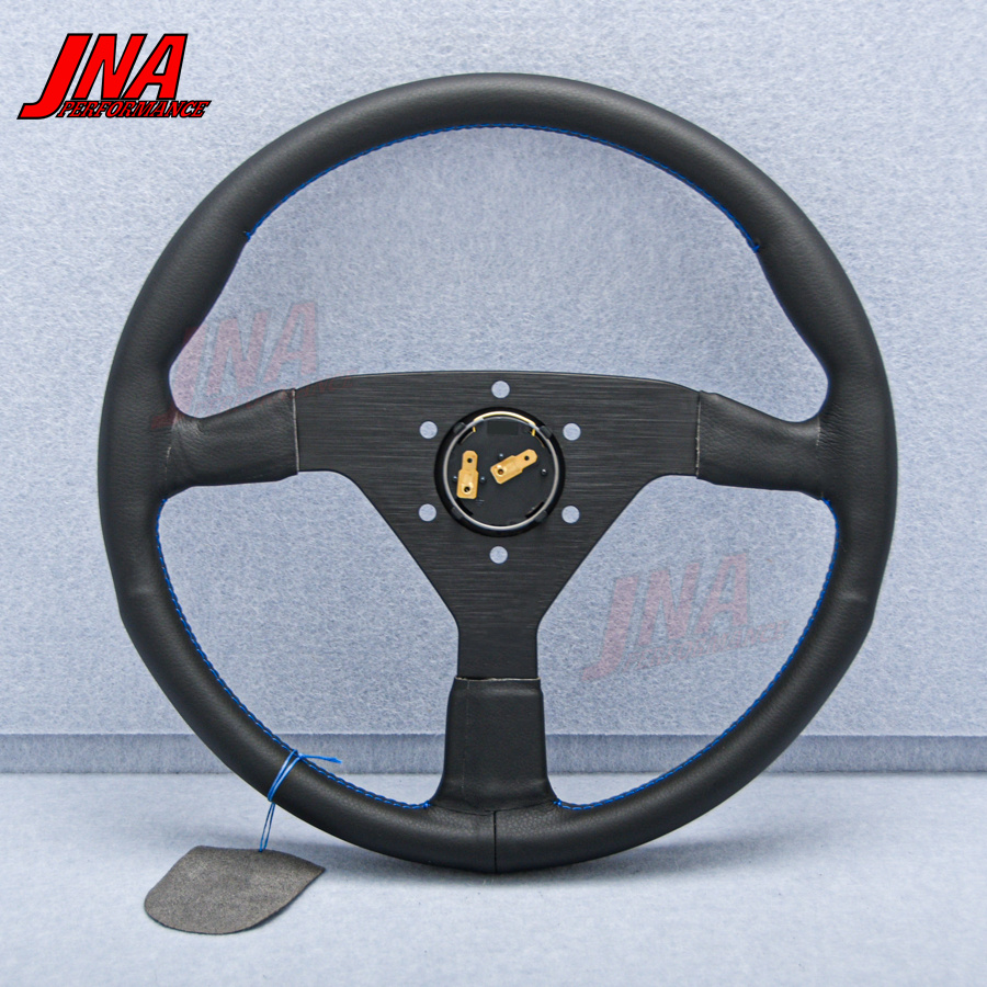 For Honda Classic Modified Car Steering Wheel Microfiber Leather JDM Racing Sport Steering Wheel Red/Blue/Black Stitches PC-ST51