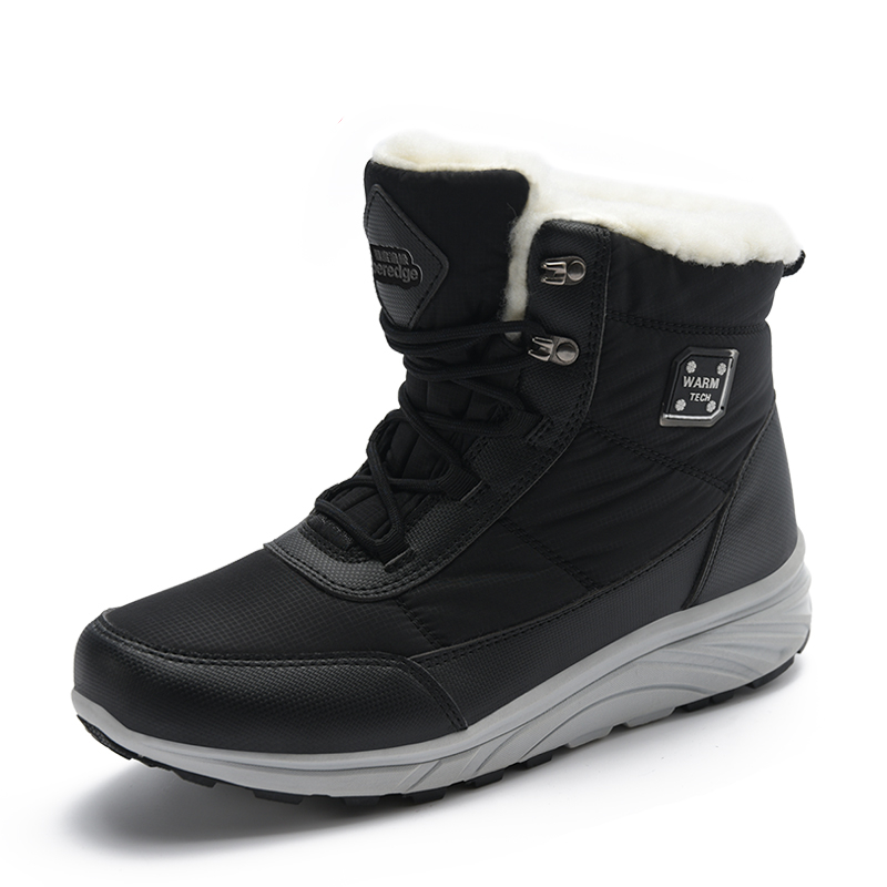 TNTN Waterproof Hiking Boots For Men Winter Warm Snow Boots Unisex Outdoor Sports Sneakers Mens Fleece Hiking Trekking Boots