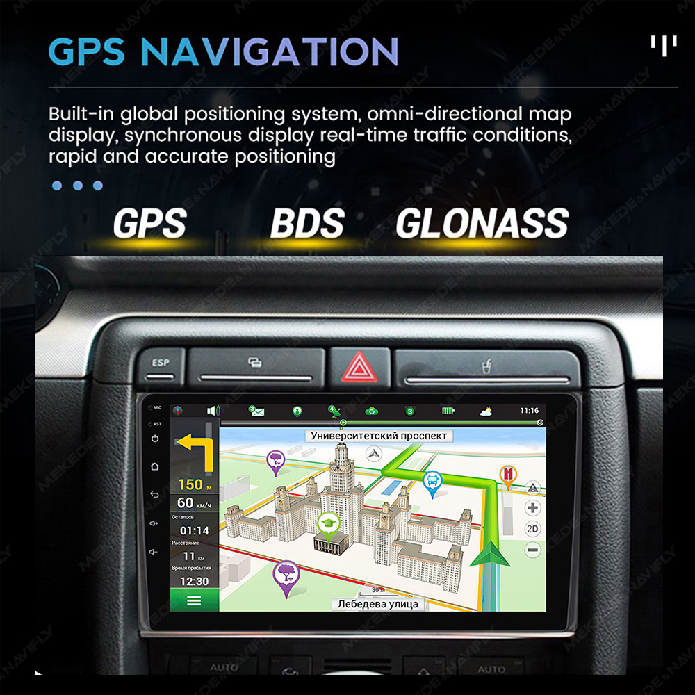 MEKEDE Android 13 Car Intelligent System for Audi A4 B6 B7 S4 RS4 SEAT Exeo 2002-2008 Radio Multimedia For Carplay Android Auto