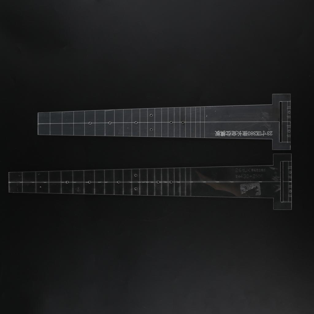 23/26 Inch Guitar Acrylic Making Fingerboard Bridge Templates DIY Tools