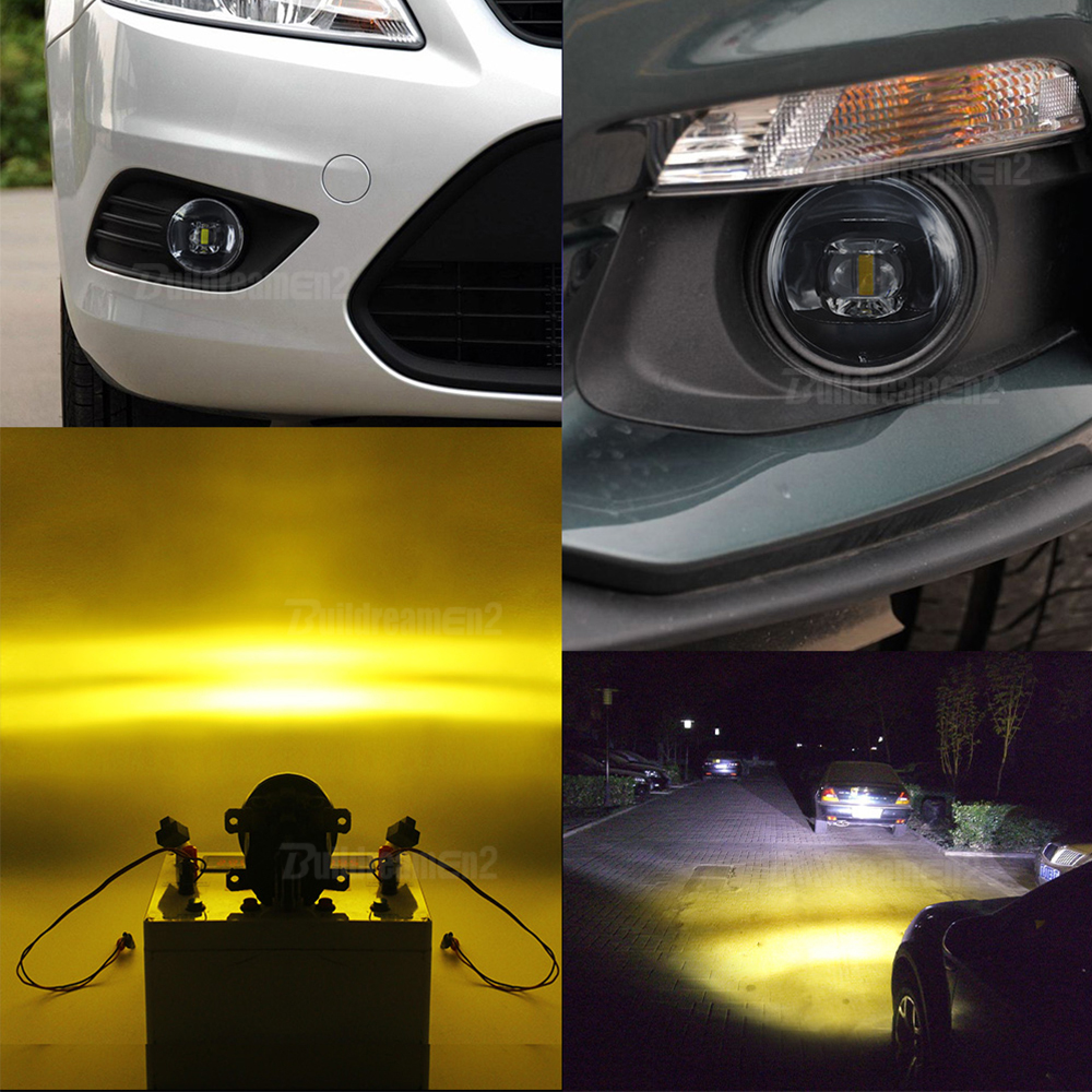 2 X LED Fog Light 30W 8000LM Car Front Bumper Fog Lamp For Subaru Outback Forester STI Impreza Legacy BRZ XV Justy Levorg