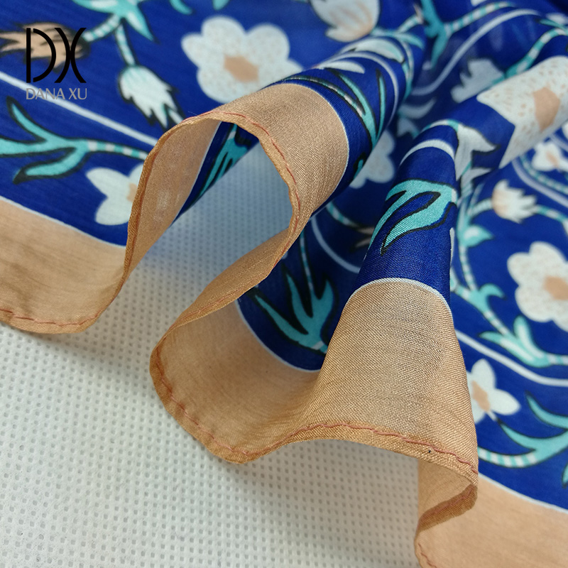 Silk Scarf New Luxury Brand Flower Womens Scarves Designer Summer Beach Blanket Bandana Muslim Hijab Foulard Pashmina 2017