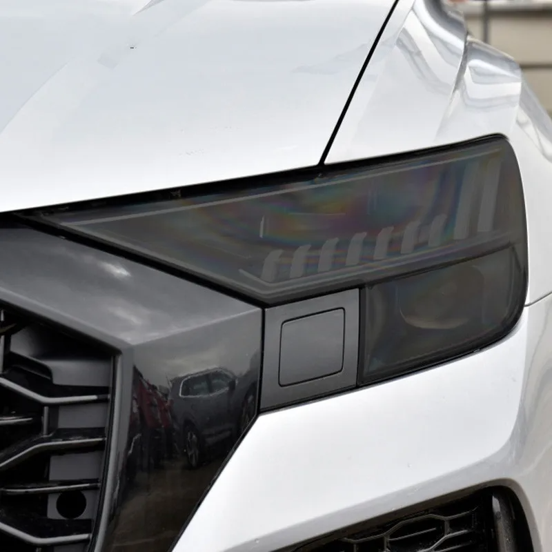 For Audi Q2 Q3 F3 8U Q5 Q7 4M Q8 SQ2 SQ5 SQ8 RSQ3 RSQ8 HD Car Headlight Protective Film Tint TPUSticker Auto Headlamp Decor Film