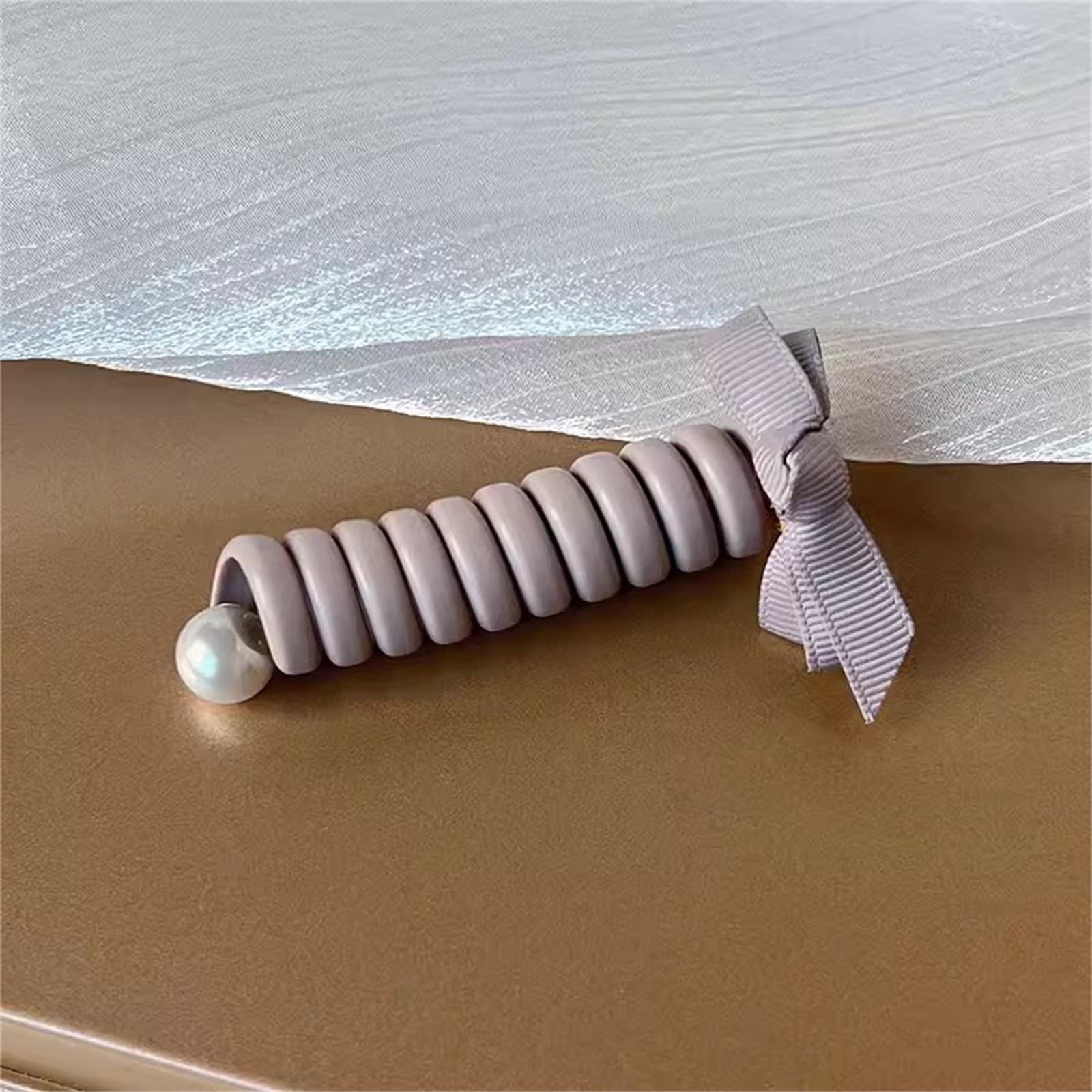 High Ponytail Bubble Braid Braided Hair Rope Net Red High End Feeling Tie Headband Bow Tie Telephone Hair Coils for Women's Hair