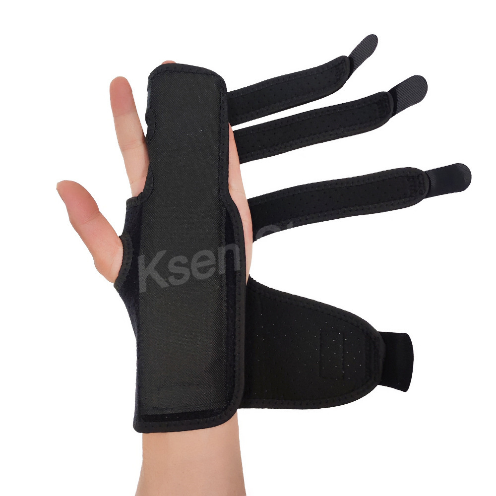 1-2Pcs Trigger Finger Splint Palm and Wrist Guards for 2/3 Finger Brace with Aluminum Hand Protector Arthritis Tendonitis