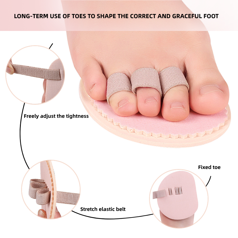 1Piece Shoe Insole Hammer Toe Foot Guard Cushions Protector Separator Support Pads Temporary Corrector Straightener Bunion