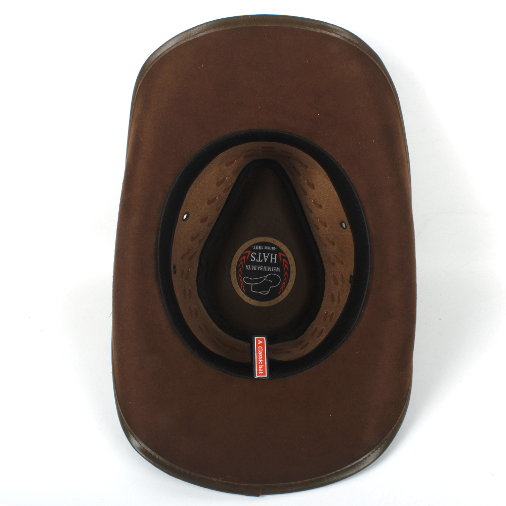 Men Women Leather Western Cowboy Hats Wide Brim Sunhat Summer Caps Sombrero Travel Sunbonnet Outdoor Beach Size US 7 1/4 UK L