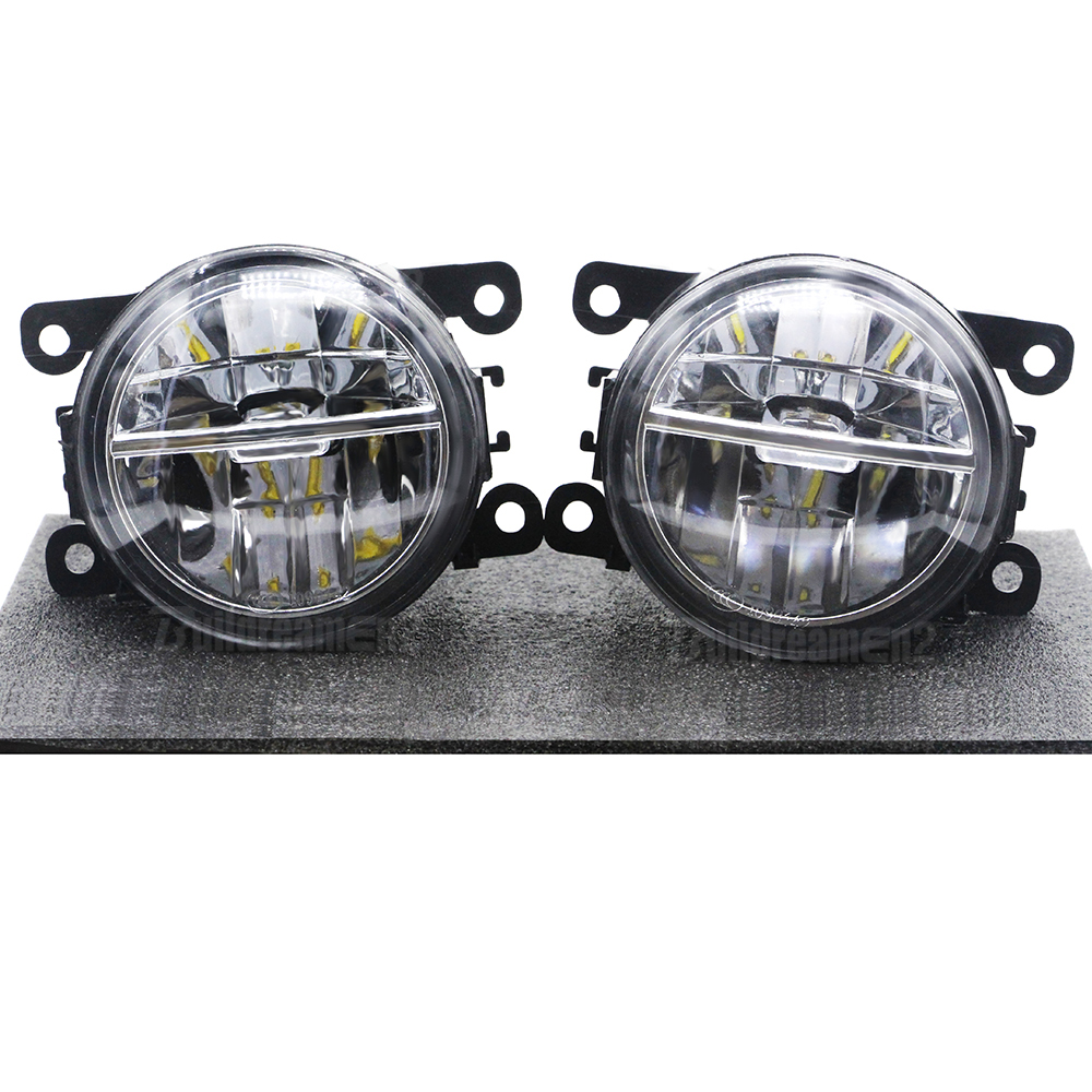 2 X LED Fog Light For Renault Clio Duster Megane Kwid Twingo Lodgy Trafic Scenic Kadjar Sandero Car Front Bumper Fog Lamp DRL